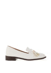 Dancing Matilda Trapeze Flat Shoes, White