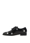 Dancing Matilda Trapeze Metallic Star Brogues, Black & Silver