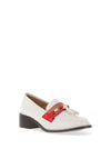 Dancing Matilda Trapeze Tassel Loafers, White Mix