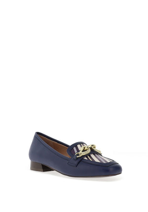 DANCING MATILDA Dancing Matilda Trapeze Loafer Flat Shoes, Navy LinkSHOES