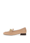 Dancing Matilda Trapeze Loafer Flat Shoes, Tan
