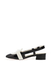 Dancing Matilda Buckle Detail Heeled Pumps, Black Mix