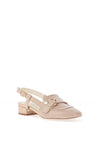 Dancing Matilda Buckle Detail Heeled Pumps, Nude
