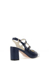 Dancing Matilda Trapeze Double Strap Heeled Shoes, Navy