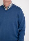 Daniel Grahame V Neck Sweater, Blue