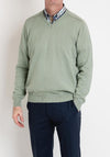Daniel Grahame V Neck Sweater, Sage