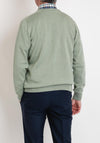 Daniel Grahame V Neck Sweater, Sage