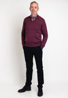 Daniel Grahame V Neck Sweater, Rouge