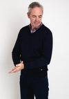 Daniel Grahame V Neck Sweater, Navy