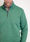 Daniel Grahame Quarter Zip Sweatshirt, Forest Green