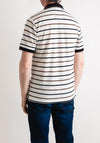 Daniel Grahame Striped Polo Shirt, Ecru Multi