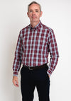 Daniel Grahame Ivano Plaid Shirt, Rouge Multi