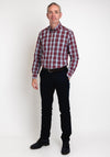 Daniel Grahame Ivano Plaid Shirt, Rouge Multi