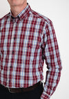Daniel Grahame Ivano Plaid Shirt, Rouge Multi