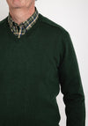 Daniel Grahame V Neck Sweater, Green