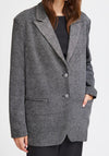Ichi Dunna Sparkle Blazer, Dark Silver