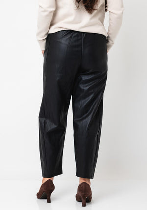 DARLING PVC CROPPED BARREL TROUSER