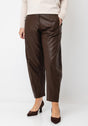 DARLING PVC CROPPED BARREL TROUSER