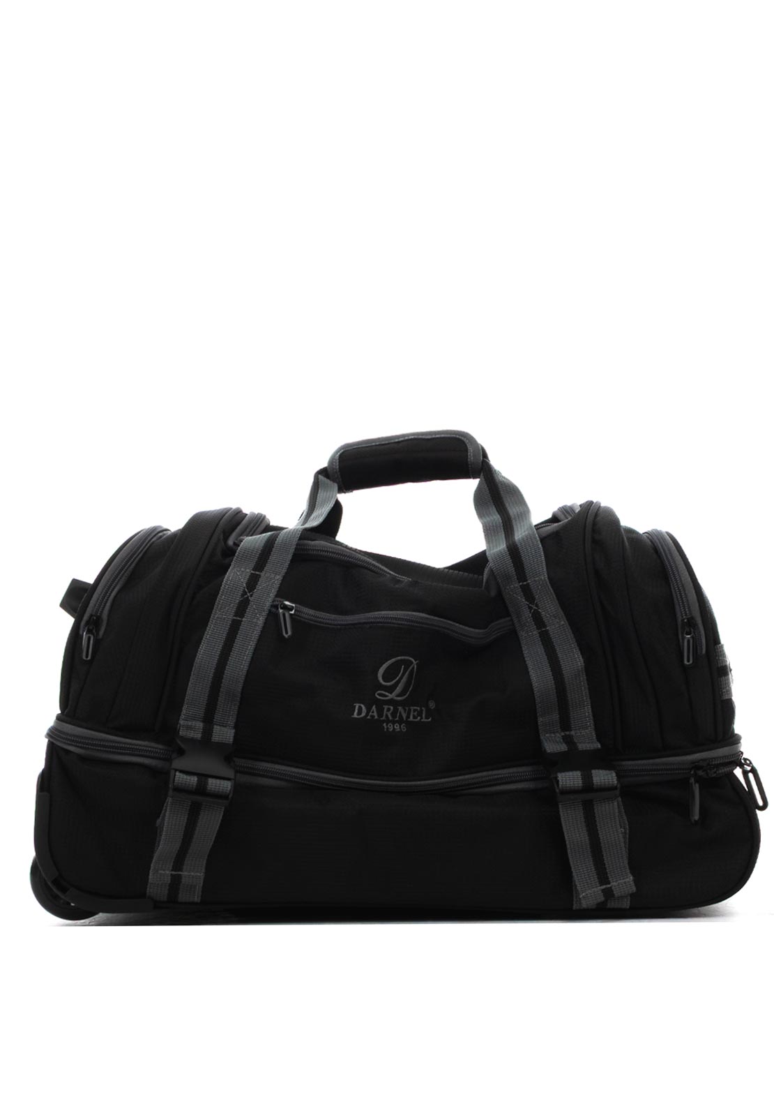 Zen Collection Multi Pocket Weekend Trolley Bag, Black