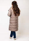 D.E.C.K by Decollage Reversible Padded Coat, Taupe and Brown