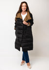 D.E.C.K by Decollage Reversible Padded Coat, Black and Brown