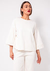 d.e.c.k by Decollage One Size Boxy Sweater, Cream