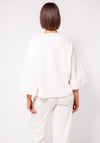 d.e.c.k by Decollage One Size Boxy Sweater, Cream