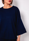 d.e.c.k by Decollage One Size Boxy Sweater, Navy