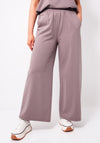 D.E.C.K By Decollage Elasticated Wide Leg Trousers, Taupe