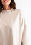 d.e.c.k by Decollage One Size Batwing Sweatshirt, Beige
