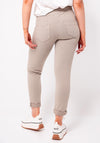 D.E.C.K By Decollage Zipped Slim Leg Joggers, Taupe