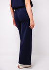D.E.C.K By Decollage Elasticated Wide Leg Trousers, Navy