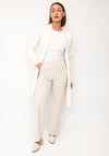 D.E.C.K By Decollage Long Knitted Cardigan, Cream