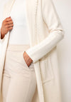 D.E.C.K By Decollage Long Knitted Cardigan, Cream