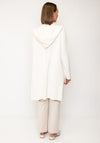 D.E.C.K By Decollage Long Knitted Cardigan, Cream