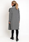D.E.C.K by Decollage One Size Check Long Cardigan, Black & White