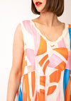 d.e.c.k by Decollage One Size Abstract Print Dress, Multi Coloured