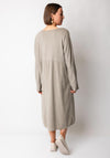 d.e.c.k by Decollage Pocket Front Corduroy Dress, Taupe