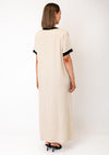 d.e.c.k By Decollage Button-Down Relaxed Dress, Beige