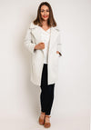 D.E.C.K By Decollage Lapel Collar Long Coat, Cream