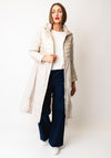 d.e.c.k by Decollage Padded Detail Longline Jacket, Beige