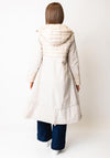 d.e.c.k by Decollage Padded Detail Longline Jacket, Beige