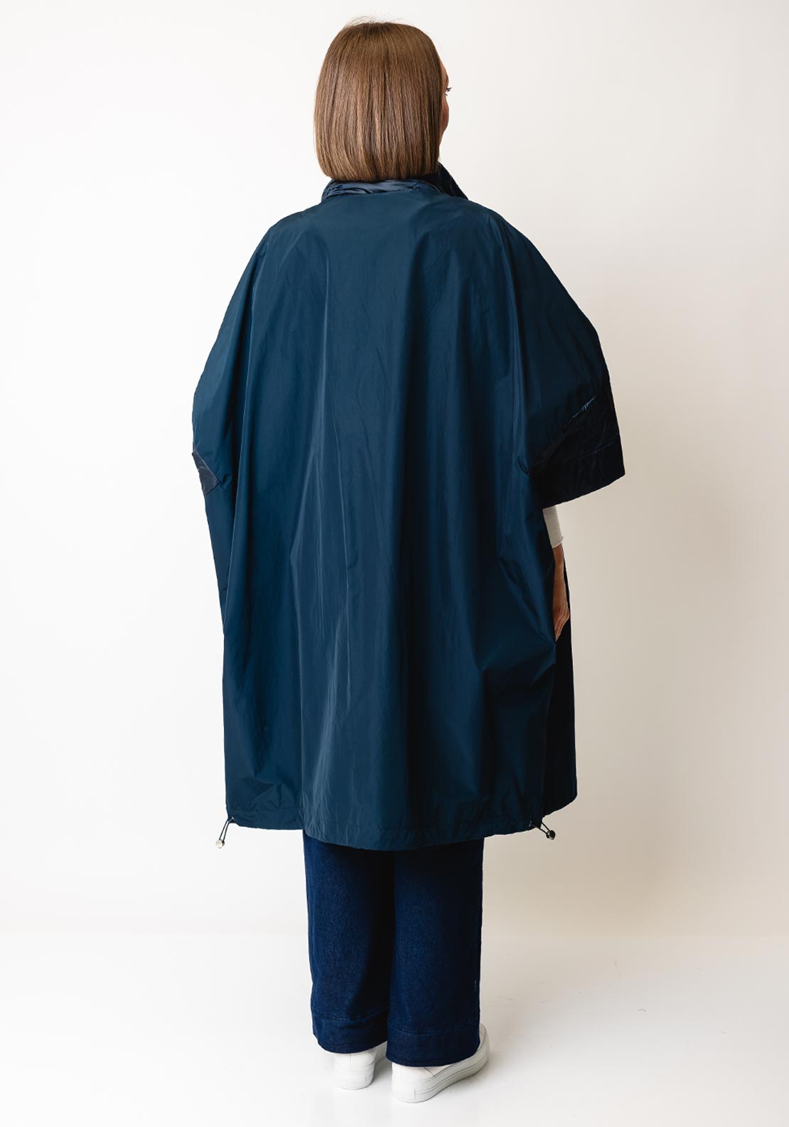d.e.c.k by Decollage Short Sleeve Longline Jacket, Navy