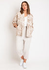 D.E.C.K By Decollage One Size Print Quilted Jacket, Camel