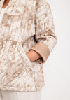 D.E.C.K By Decollage One Size Print Quilted Jacket, Camel