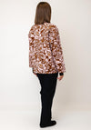 d.e.c.k By Decollage Floral Print Open Jacket, Brown Multi