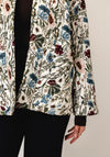 d.e.c.k By Decollage Floral Print Open Jacket, White Multi