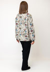 d.e.c.k By Decollage Floral Print Open Jacket, White Multi