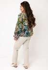 d.e.c.k By Decollage Scenic Floral Print Jacket, Green