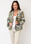d.e.c.k By Decollage Scenic Floral Print Jacket, Green
